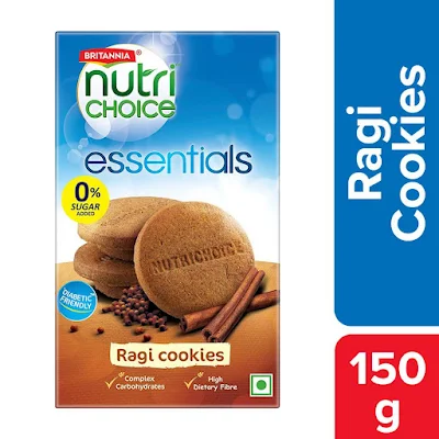 Britannia Nutri Choice Essentials - Ragi Cookies - 150 gm