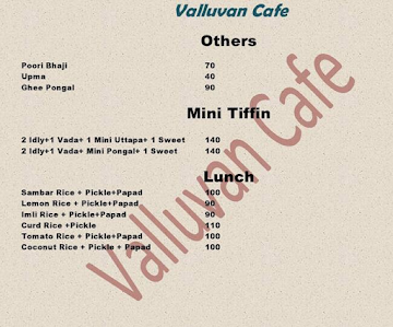 Ramji Cafe menu 
