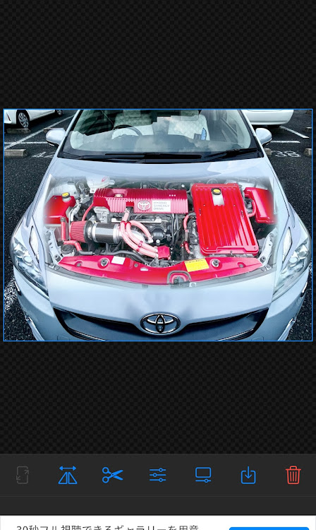 プリウスの30プリウス・30プリウス 前期・ZVW30・スケルトンボンネット・スケルトン撮影に関するカスタム事例の投稿画像13枚目