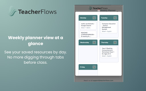 TeacherFlows: The Teacher's Tab Organizer for Easy Lesson Planning screenshot 4