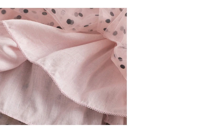 Title 5, Meisjes mesh polkadot prinsessenjurk voor lente...