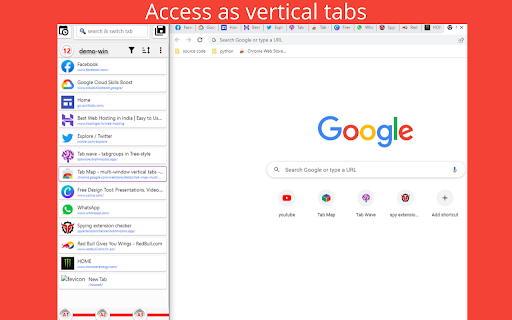 tabWindow - multi window vertical tabs