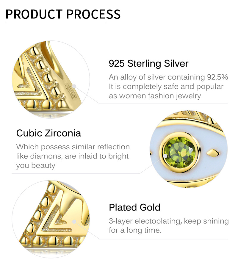 Title 4, Pyramid 925 Sterling Zilveren Kralenketting & A...