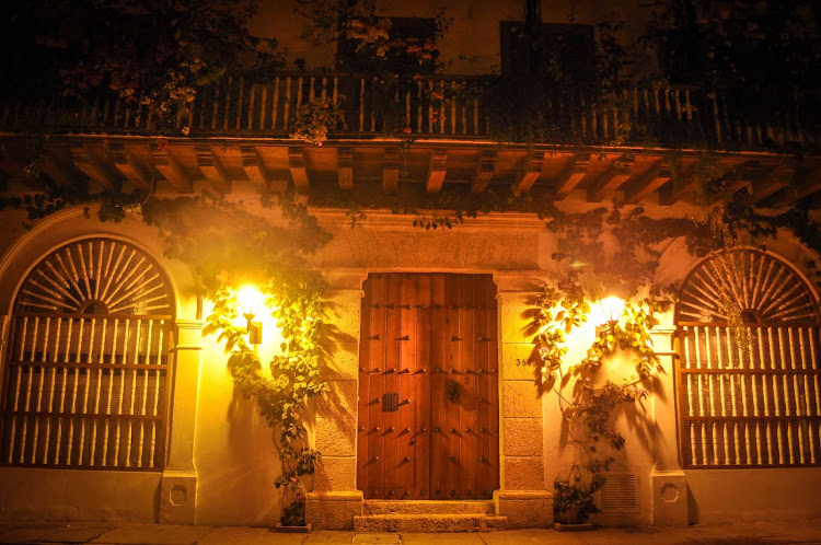 A nighttime shot in Cartagena, Colombia.