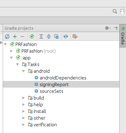 Get Sha1 key from android studio