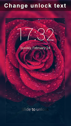 Screenshot Roses Lock Screen