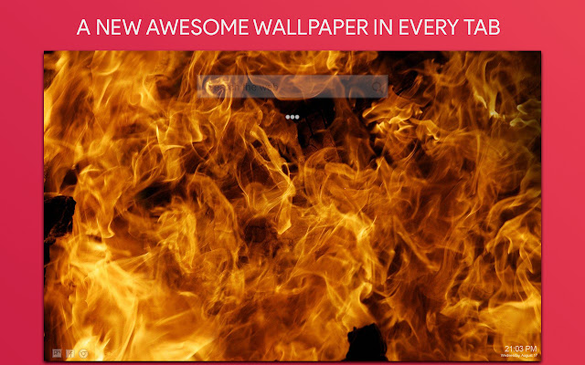 Fire Wallpaper HD Custom New Tab
