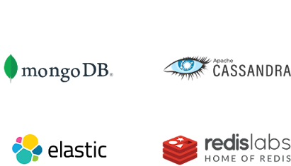  MongoDB, Apache Cassandra, Elastic Cloud, Redis Labs
