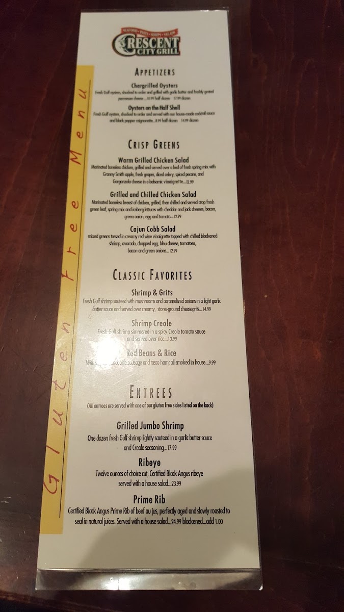 GF menu side 2