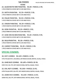 Sai Foods menu 8