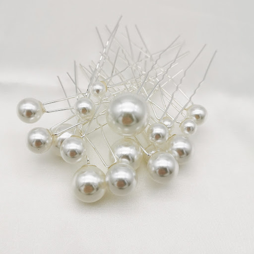 Title 5, Handmade Pearl Fashion Hair Fork for Bride, a s...