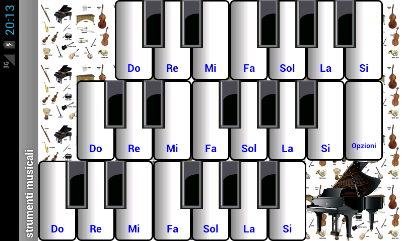 Android application (light) Music Instruments screenshort