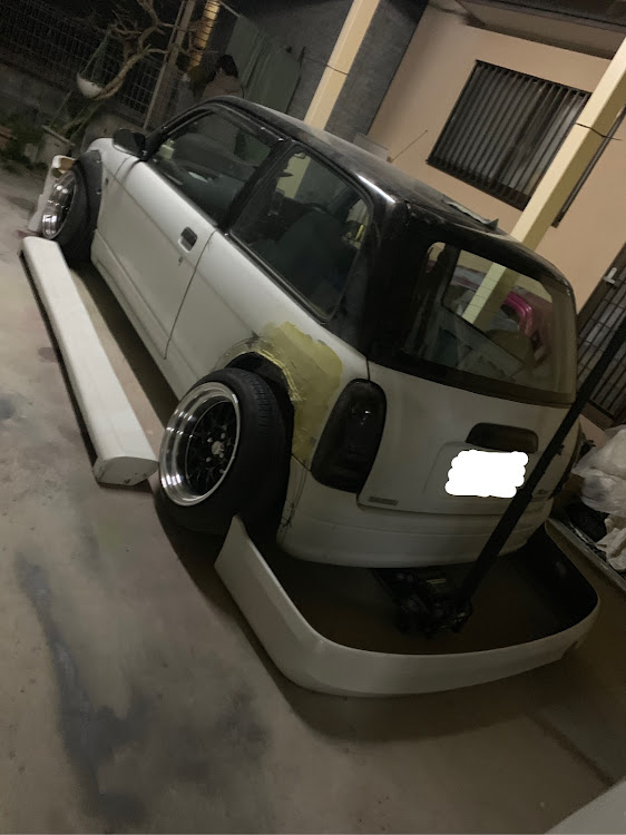ミラのエアロ・l700・ミラ・DIYに関するカスタム事例の投稿画像2枚目