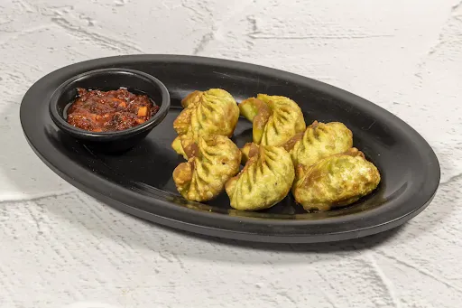 Veg Schezwan Fried Momos [6 Pieces]