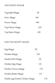 Traditional Maggies menu 1