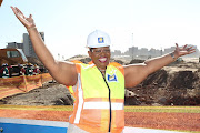 Durban Mayor Zandile Gumede sod turning at the official launch of the  new Point waterfront and promenade. Image: Jackie  Clausen