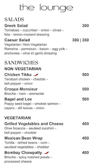 Lobby Lounge - Sheraton Grand Brigade Gateway menu 2