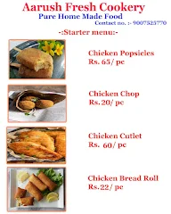 Aarush Fresh Cookery menu 1