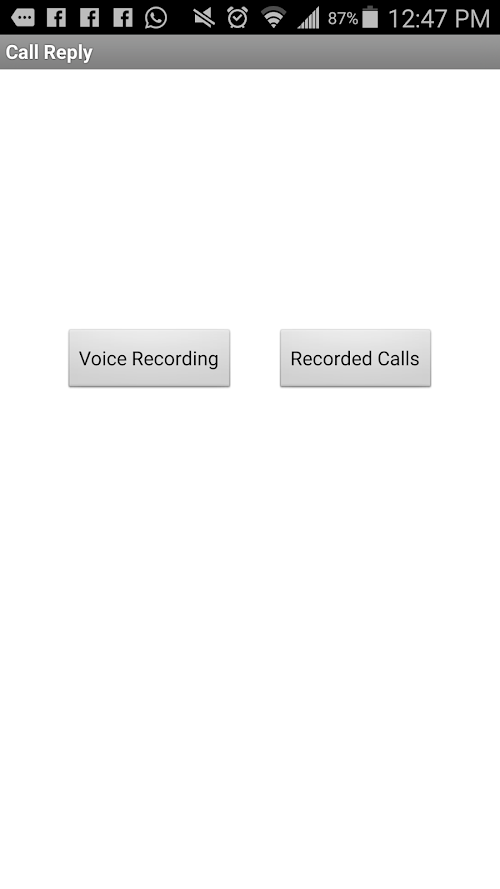 Android application Dragon Call &amp; Voice Record screenshort
