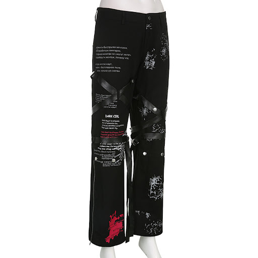 Title 7, New Street Spice Style Dark Print Casual Pants ...