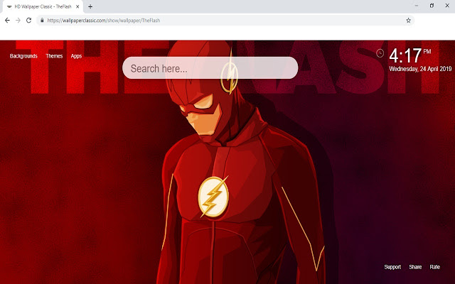 The Flash Wallpapers HD New Tab Theme