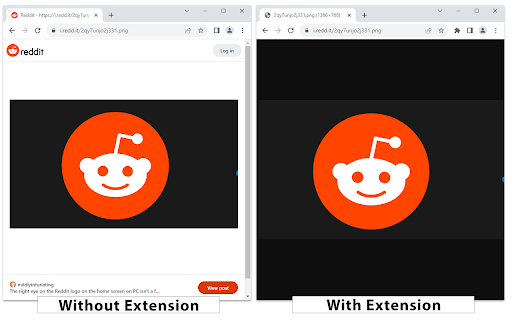 Display Reddit images natively in browser