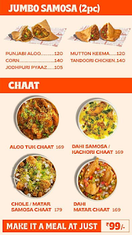 Samosa Party menu 2