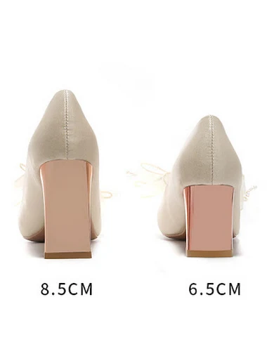 Zapatos de tacón alto de novia fran - 0