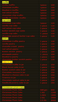 Cakes Away menu 6