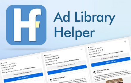 Ad Library Helper - Enhance Your Facebook Ads Experience