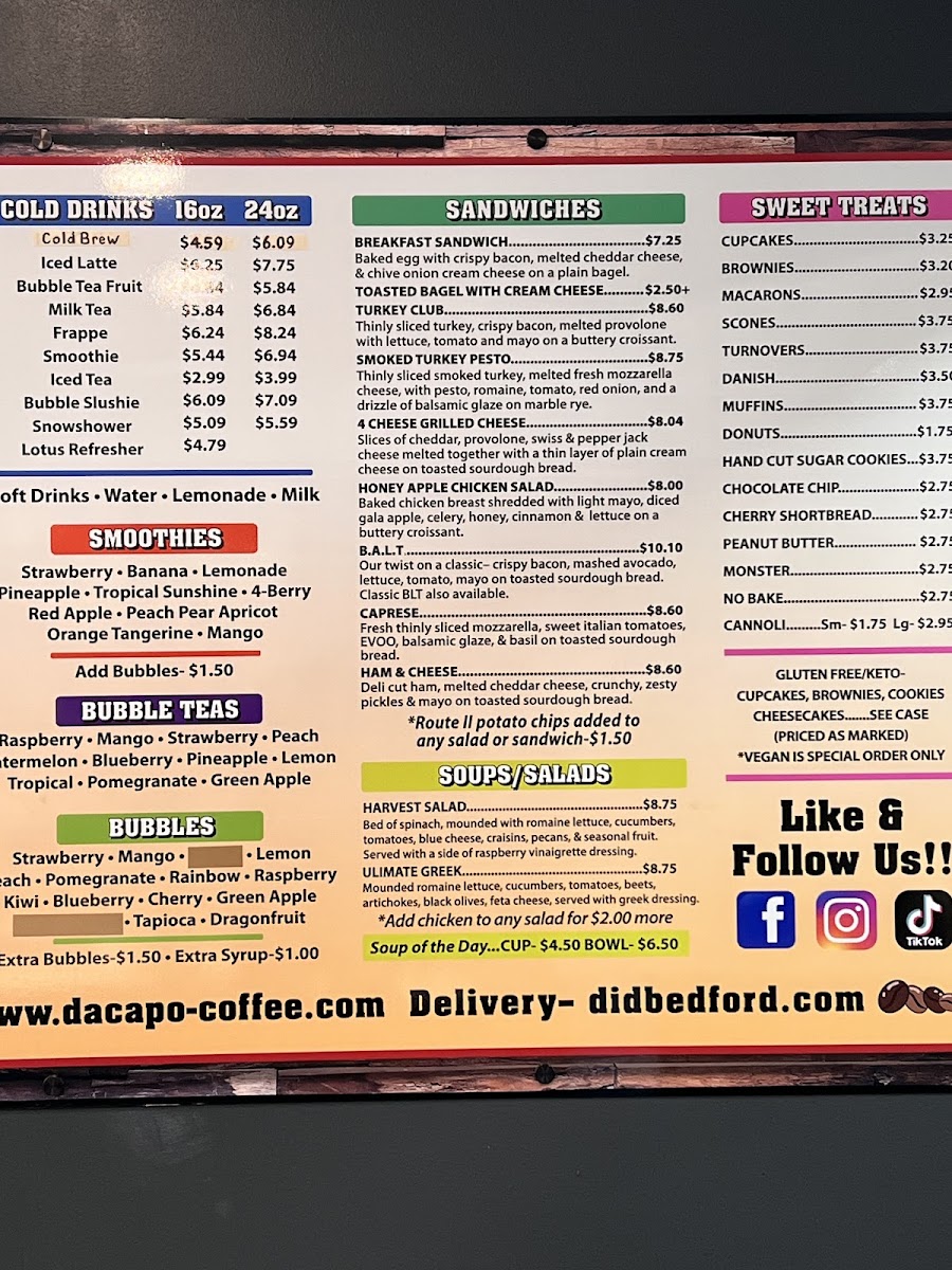 Gluten-Free at DaCapo Coffee