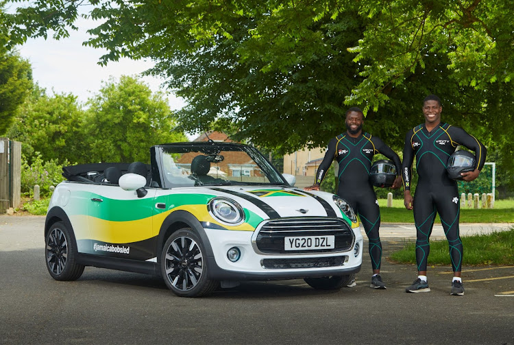 Sled pilot Shanwayne Stephens, 29, and brakeman Nimroy Turgott, 27, have been pushing a Mini up and down a private road in Peterborough for resistance training during lockdown.