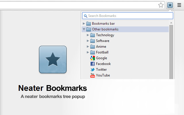 Neater Bookmarks chrome extension