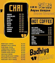 Chai Sutta Bar menu 1