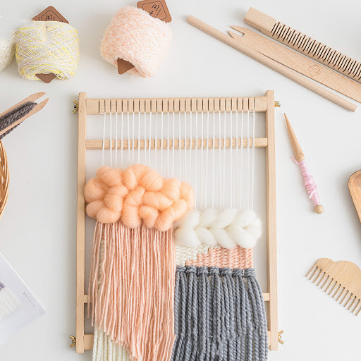 Title 7, Childrens Loom DIY Beech Woody Material Toys E...