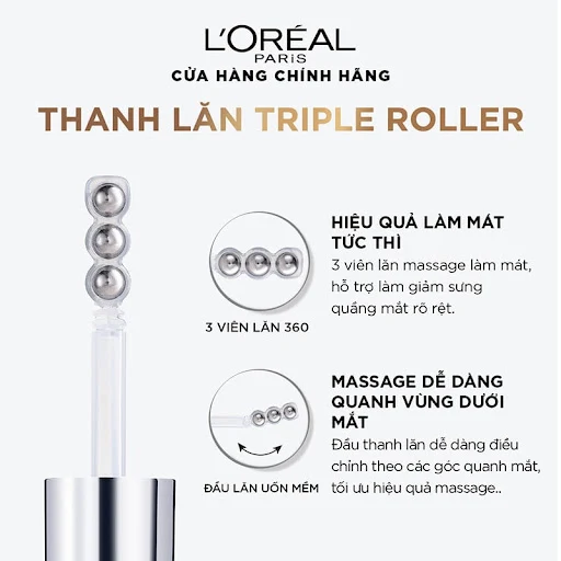 Loreal  - Dưỡng chất chăm sóc vùng da quanh mắt Glycolic - Bright dark circle eye serum 20ml