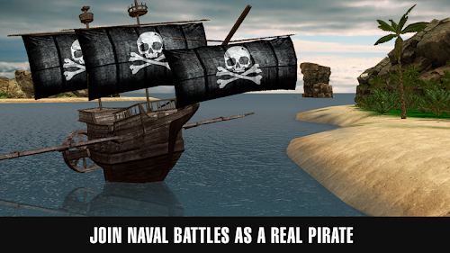 Android application Flying Pirate Ship Simulator screenshort