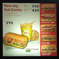 Subway menu 8