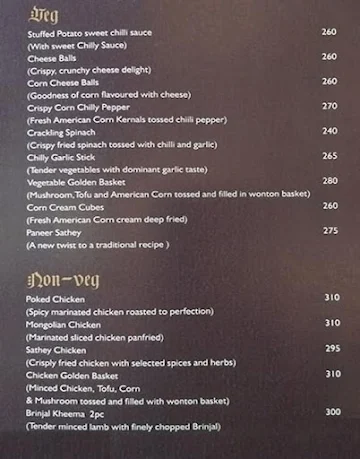 Andhra Meal Co menu 