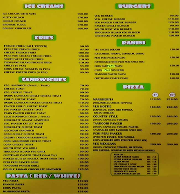 Juice Nest menu 