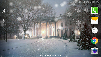 Snow Night Live Wallpaper Screenshot