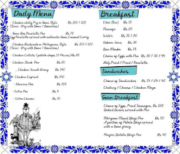 Julie's Kitchen menu 