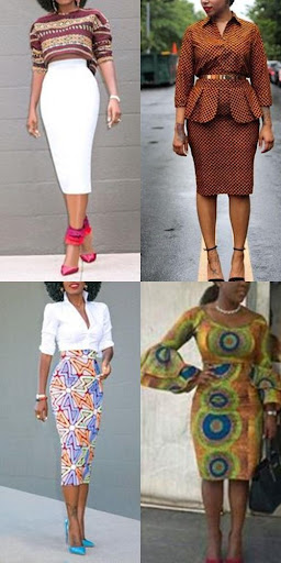 Ankara pencil skirts styles