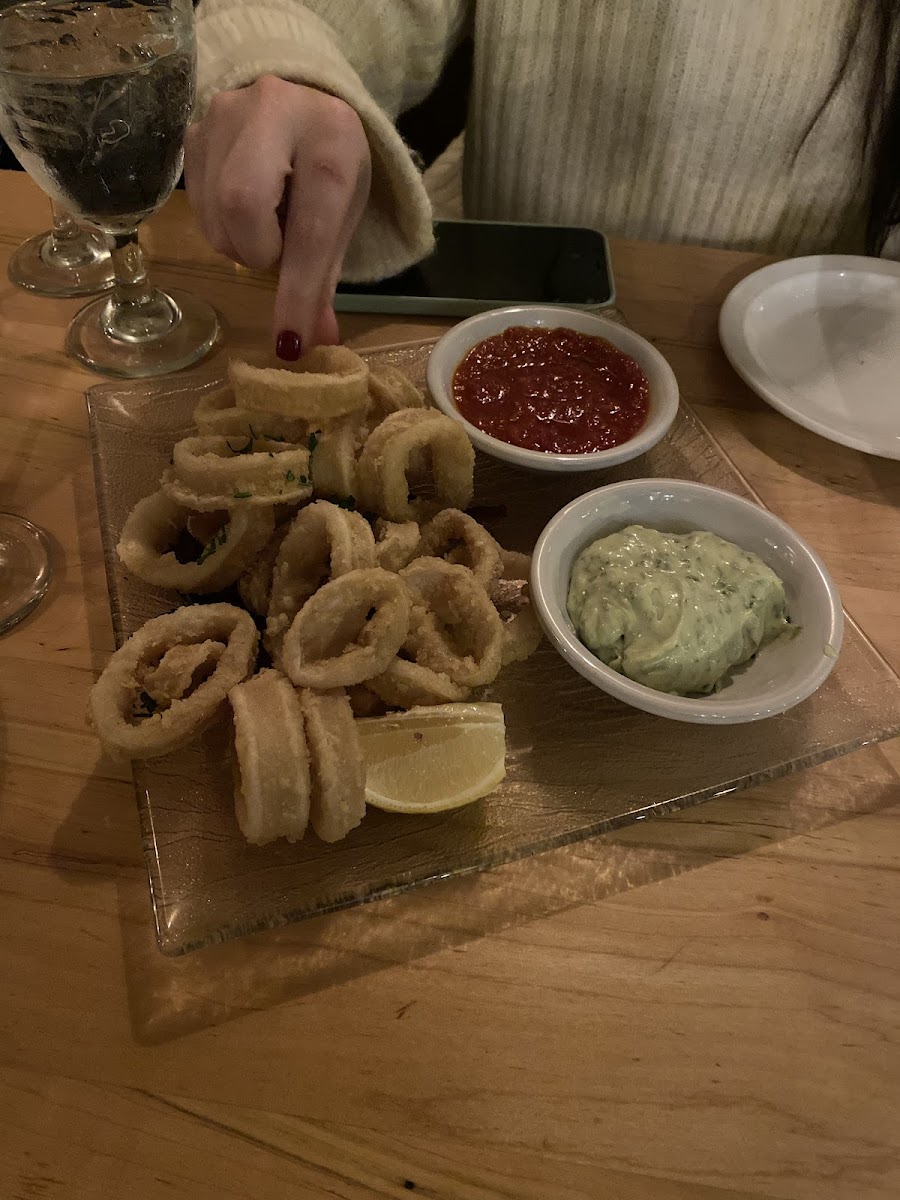 Gluten-Free Calamari at Villa Barone