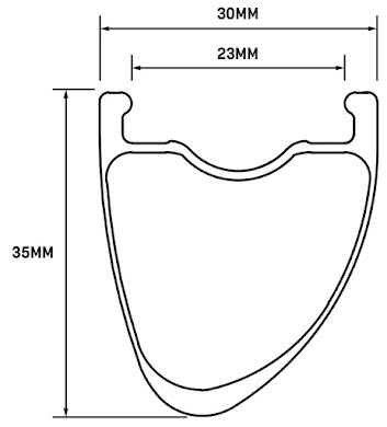 Whisky Parts Co. No.9 GVL Rim - 700, Disc, Matte Carbon, 24H alternate image 0