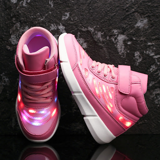 Title 4, Flying woven high-top Velcro casual shoes, fluo...