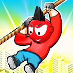 Cover Image of ダウンロード Rope Zipline Rescue - Rope Puzzle Game .5 APK