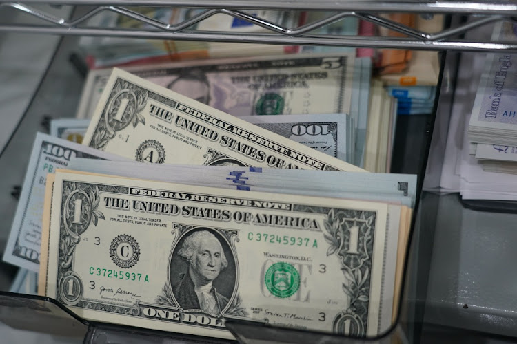 US dollars banknotes at the Ninja Money Exchange, operated by Interbank HD, in the Shinjuku district of Tokyo on June 9 2022. Picture: Toru Hanai/Bloomberg