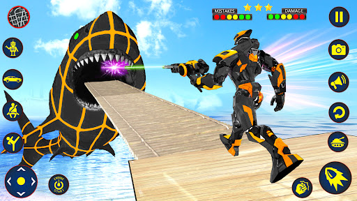 Screenshot Shark Robot Car Transform Game