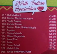 Gopal Sweets menu 1